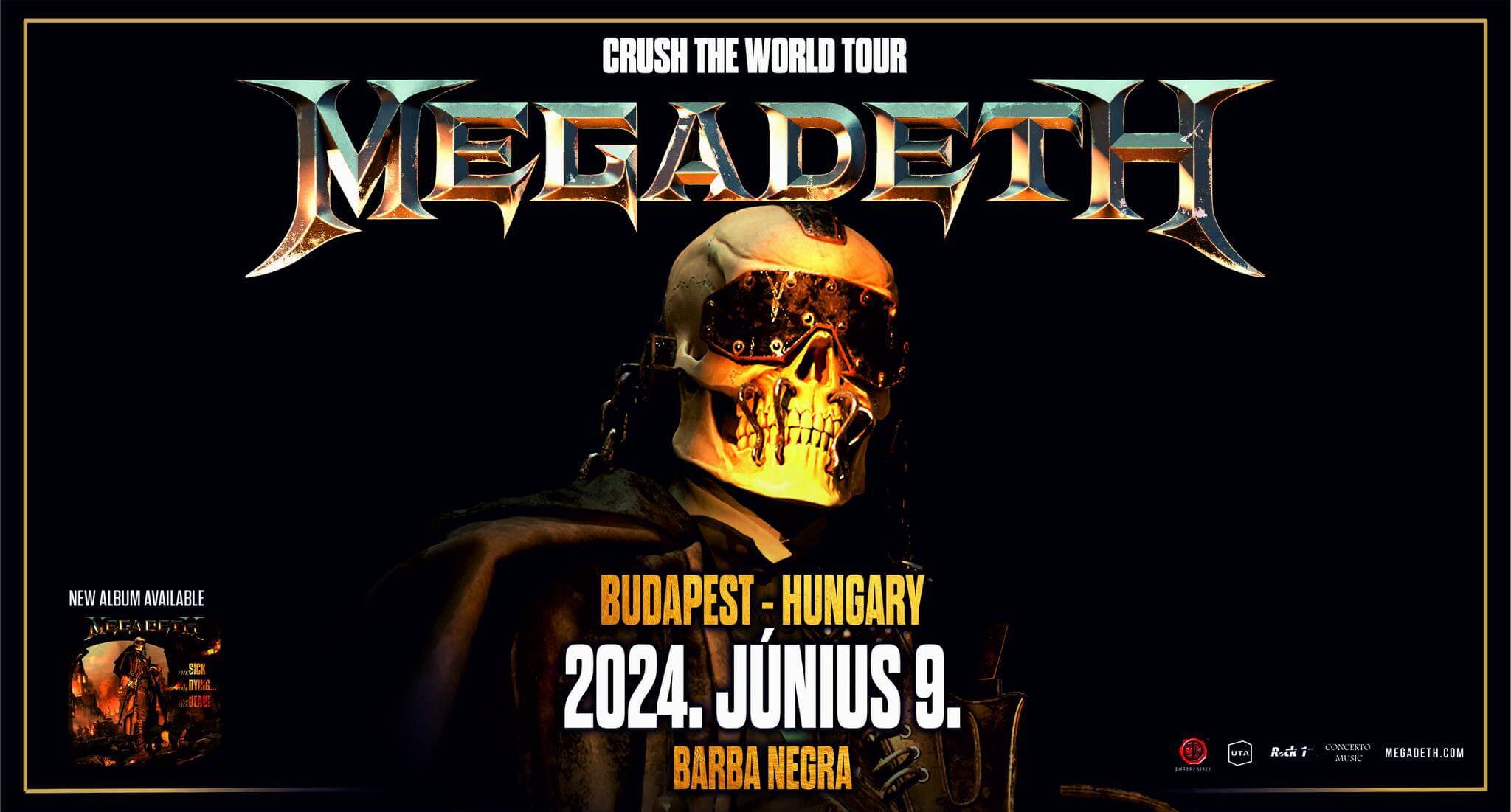 'Megadeth', Barba Negra, Budapest, 9 June