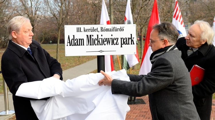 Budapest Park Named After Adam Mickiewicz Inaugurated