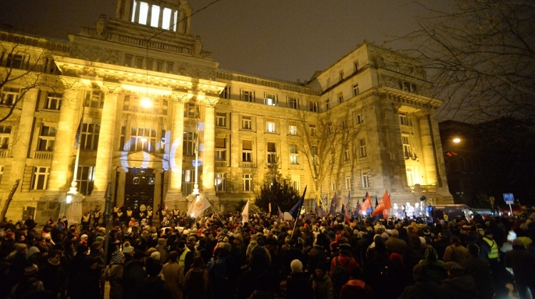 Cultural, Academic Unions Stage Demo In Budapest