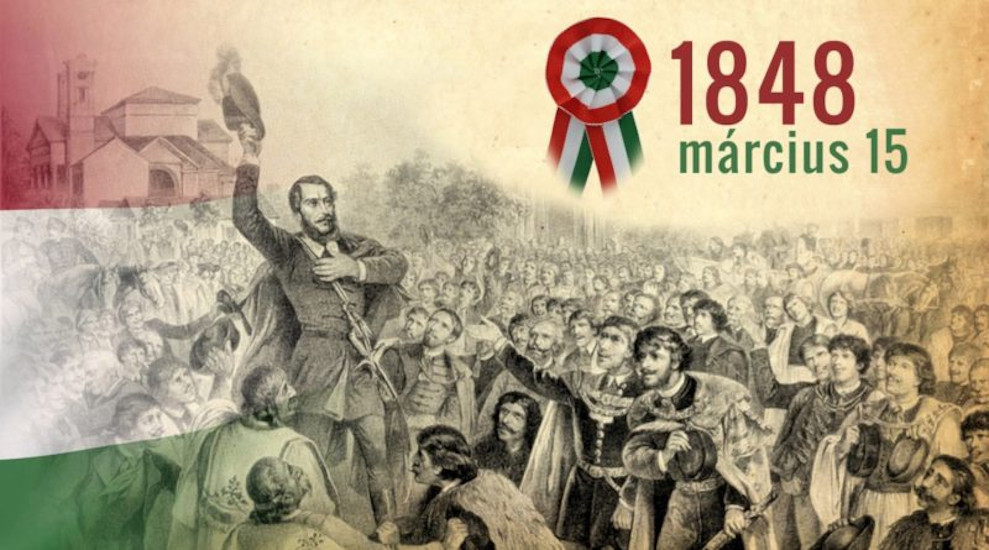 Events Related to 15 March Commemoration of 1848 Hungarian Revolution in Budapest