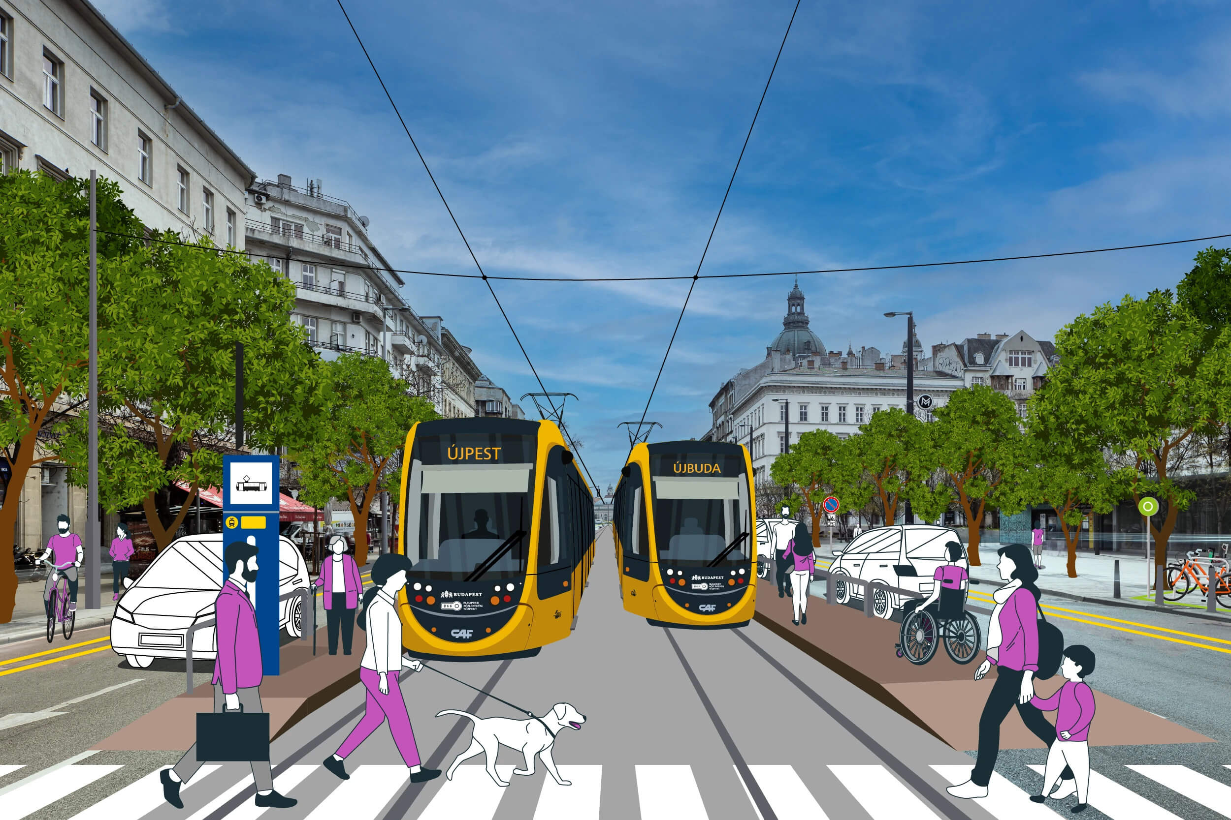 Tramline Project Launched to Link South, North Budapest