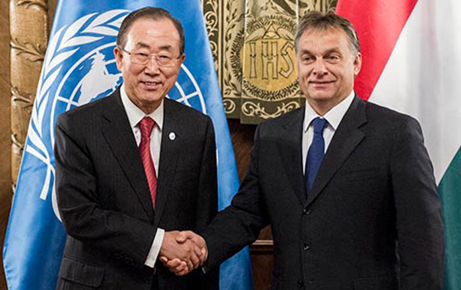 Hungary's PM Received UN Secretary-General Ban Ki-Moon