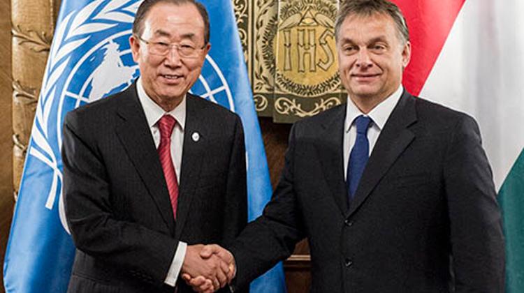 Hungary's PM Received UN Secretary-General Ban Ki-Moon
