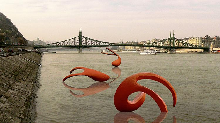 Contemporary Installation On The Danube